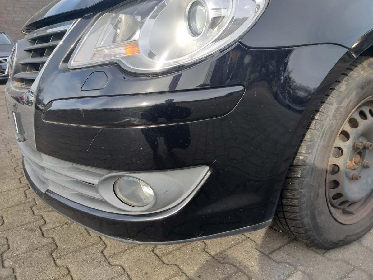 VW Touran 1T original Sto&szlig;stange Stossf&auml;nger vorn LC9X Deepblack Facelift Bj.2008